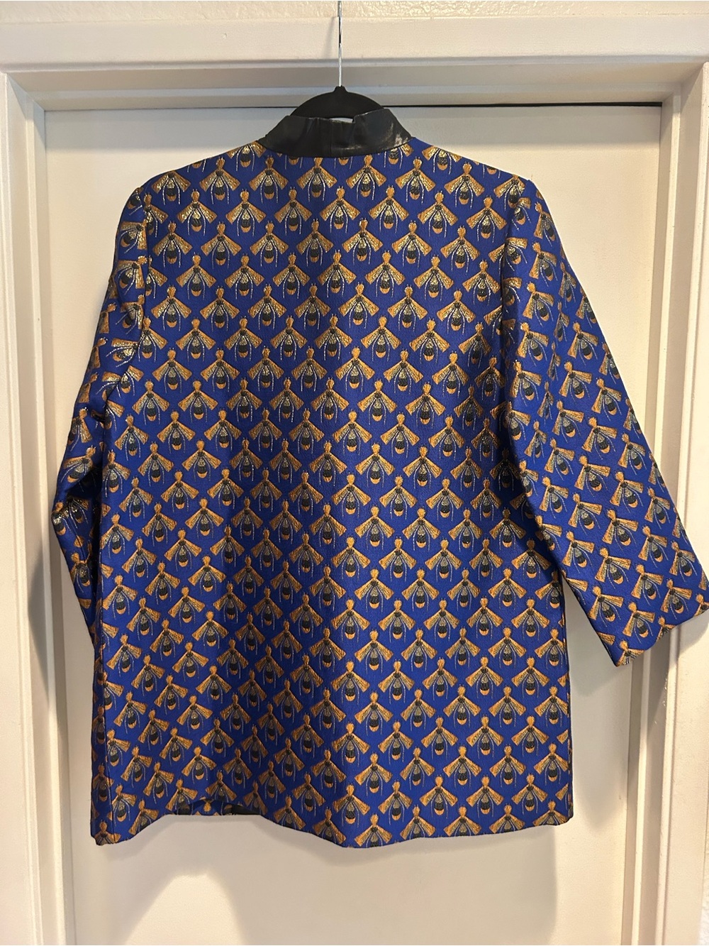 Bee Patterned Open-Front Blazer - Picture 2 of 5